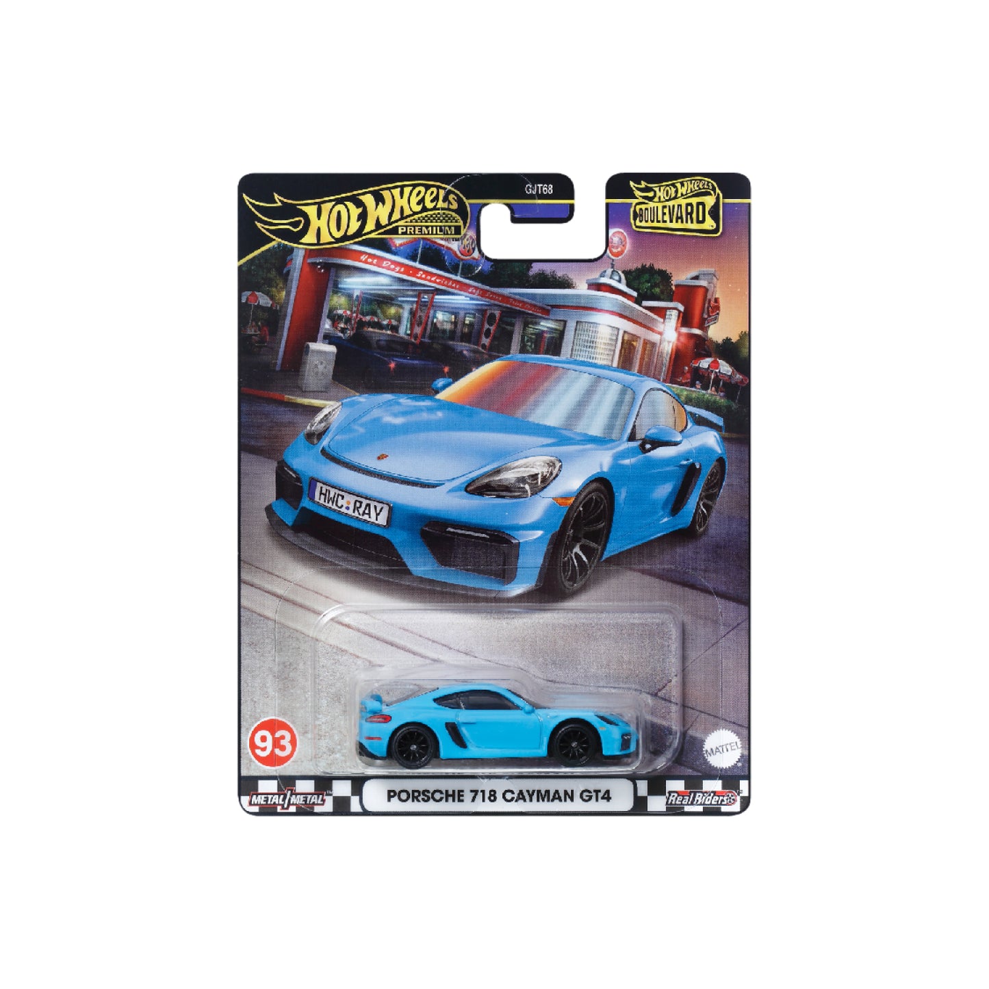 Siêu xe  BOULEVARD - PORSCHE CAYMAN GT4 HOT WHEELS GJT68