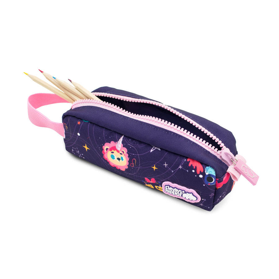 Classic Pencil Case - Purple Milky Way Unicorn CLEVERHIPPO HU0113