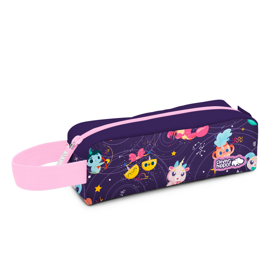 Classic Pencil Case - Purple Milky Way Unicorn CLEVERHIPPO HU0113