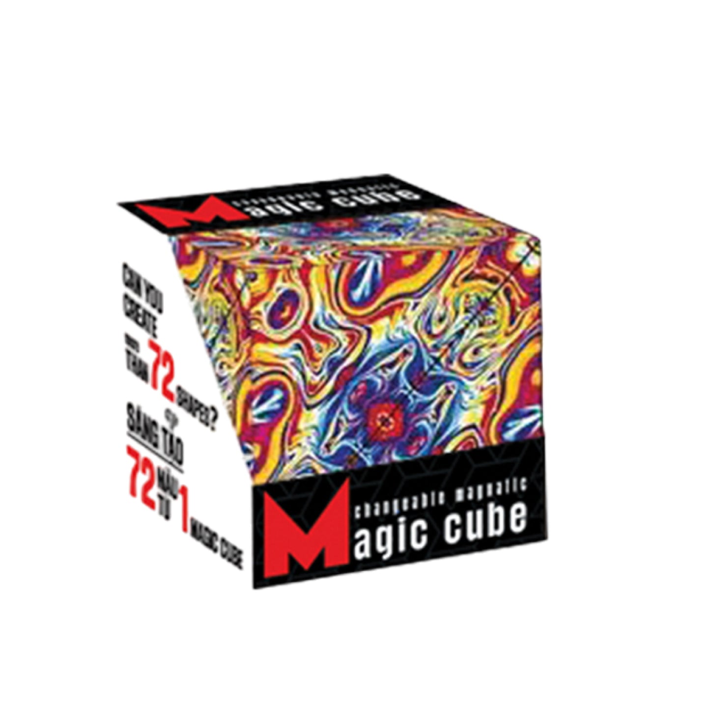 Khối lập phương ma thuật Magic Cube Hoạ Tiết Loang Màu Rực Rỡ MAGIC CUBE MC01