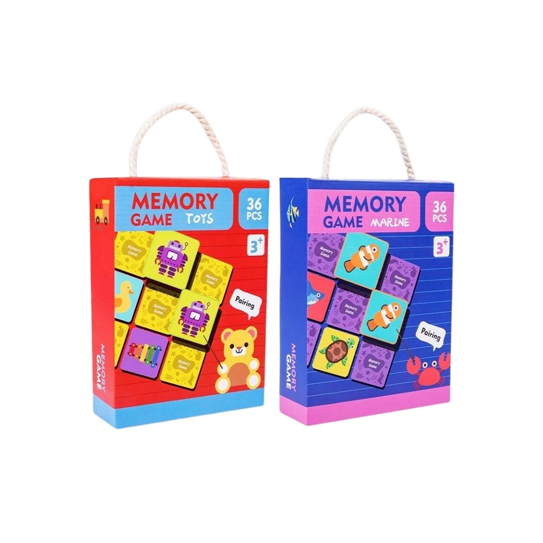 Memory toy set for children - Ocean world and toys PEEK A BOO PAB040M