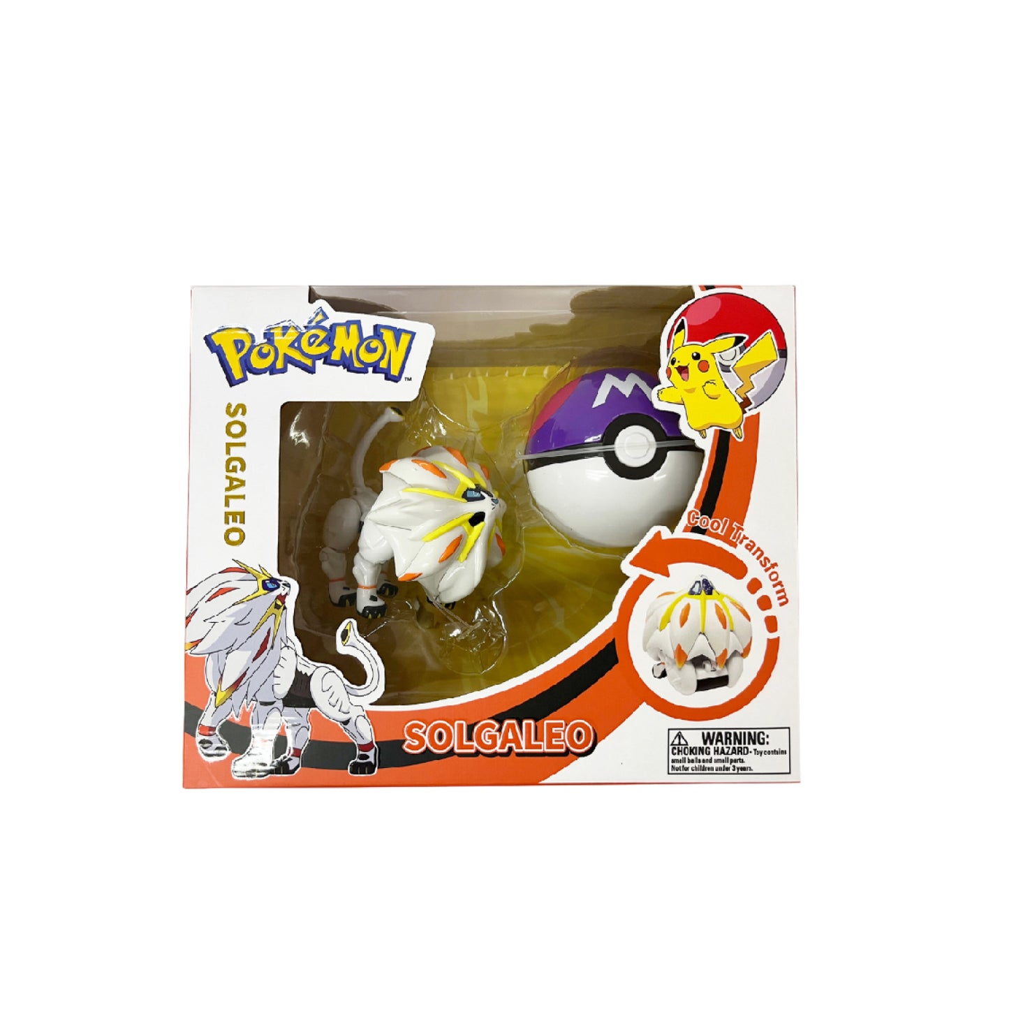 Đồ Chơi Trẻ Em Bóng Pokemon Biến Hình:  Sư Tử Huyền Thoại Solgaleo POKEMON TOYS ZC8912E