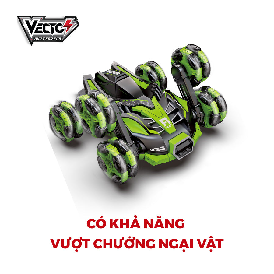 VECTO VT955 remote control 6-wheeled Spider Tinh super car toy (Green).