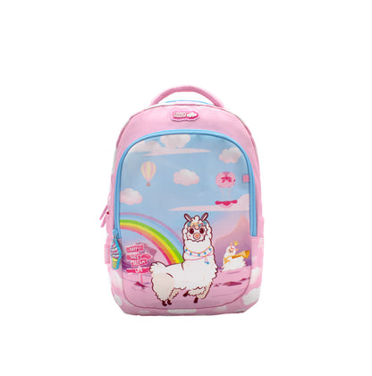 Easy Go Backpack - Playful Pink Alpaca CLEVERHIPPO BA0109
