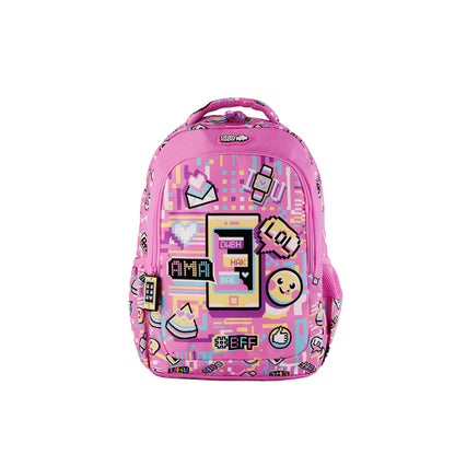 Easy Go Emoji World Pink Backpack CLEVERHIPPO BM0106