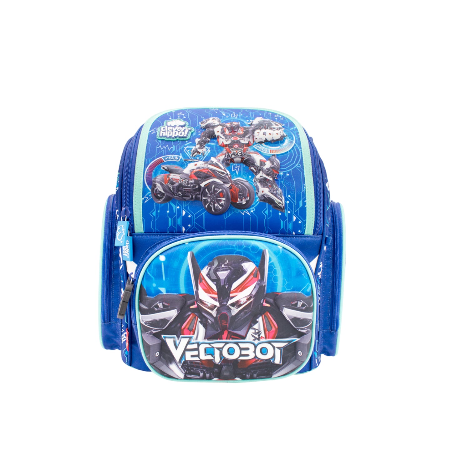 Fancy Backpack - Super Robo Vectobot Blue CLEVERHIPPO BV1217