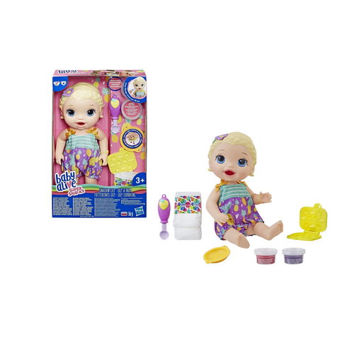 Baby Lily learns to eat solid foods BABY ALIVE E5841