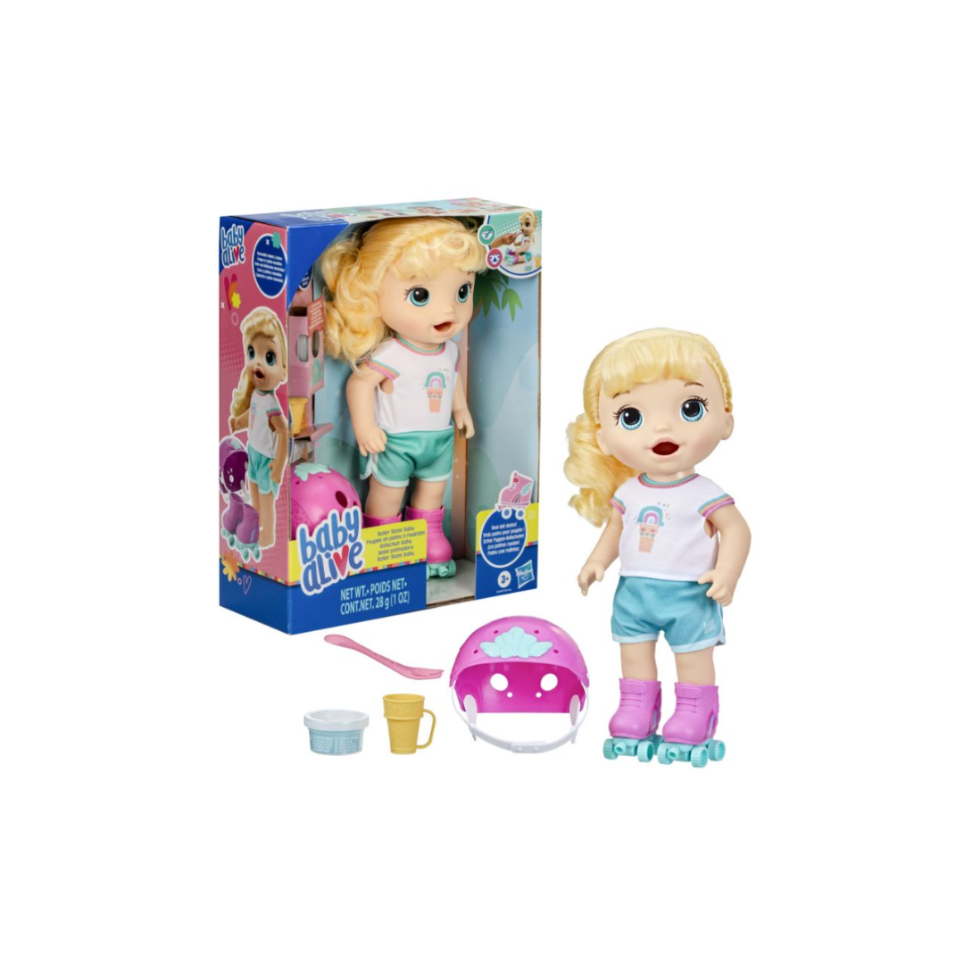 Baby Rosie and her BABY ALIVE F5649 roller skates