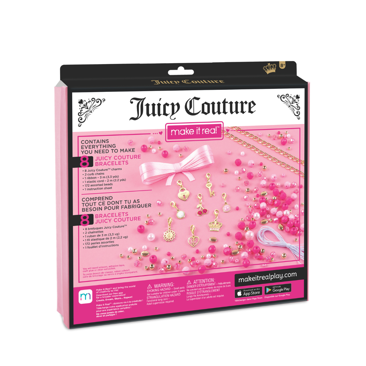 Bộ Làm Vòng Tay Juicy Couture Hồng Điệu Đà MAKE IT REAL 4413MIR