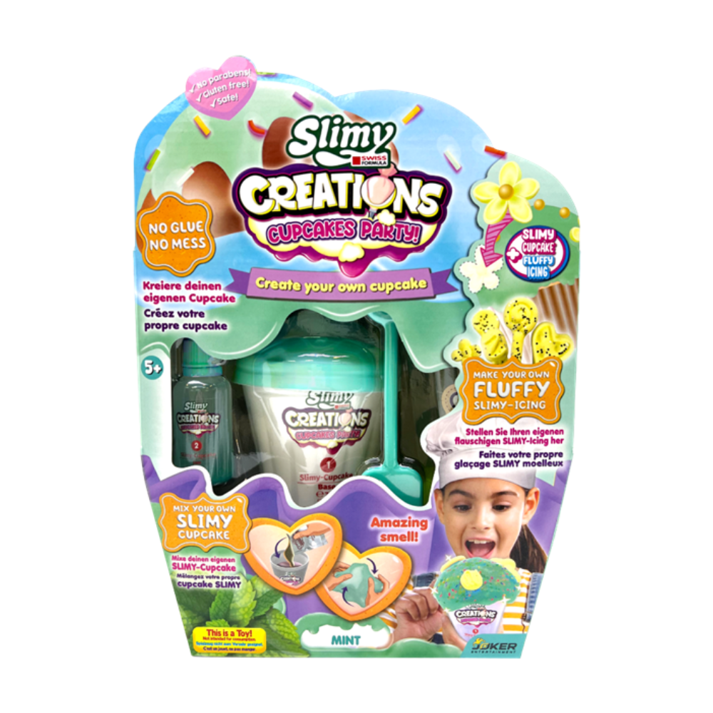 Cupcake slime set with fresh green mint flavor SLIMY 33047