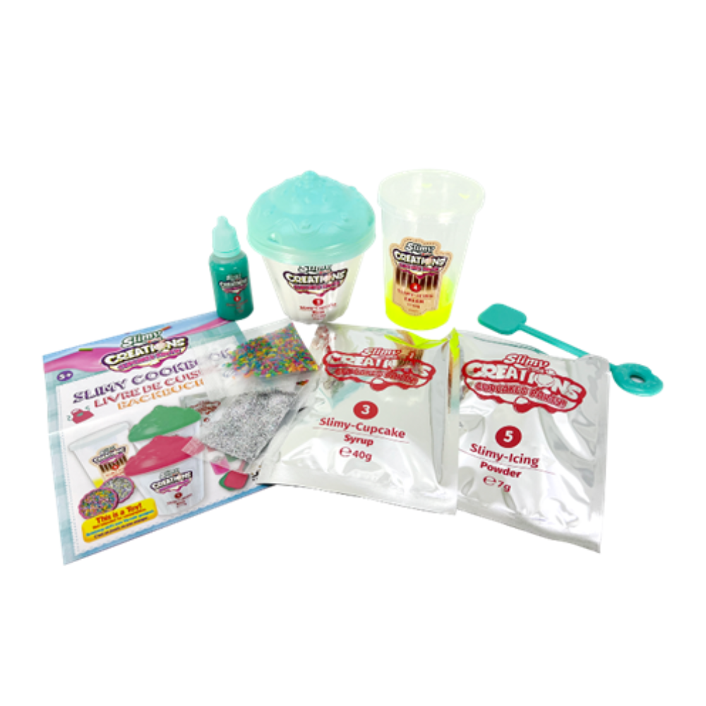 Cupcake slime set with fresh green mint flavor SLIMY 33047