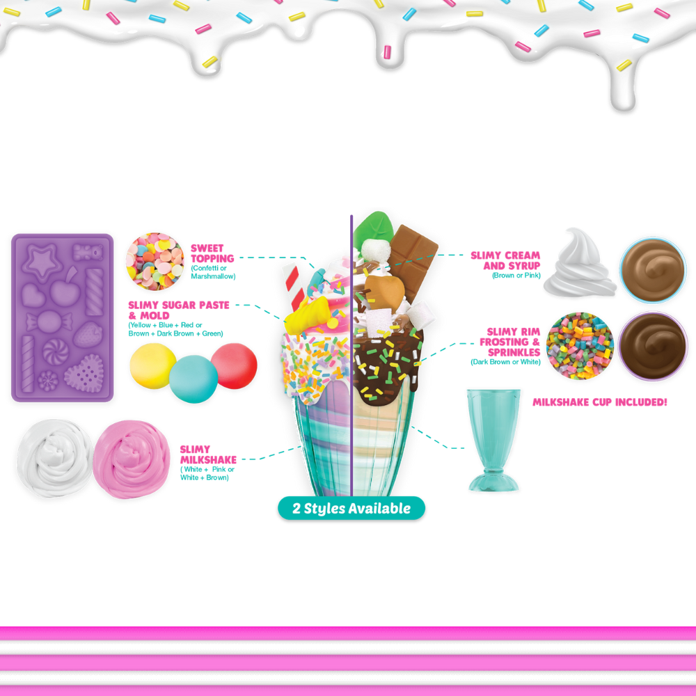 Bộ slime làm sinh tố Milkshake Chocolate Cookie thơm lừng SLIMY 36100