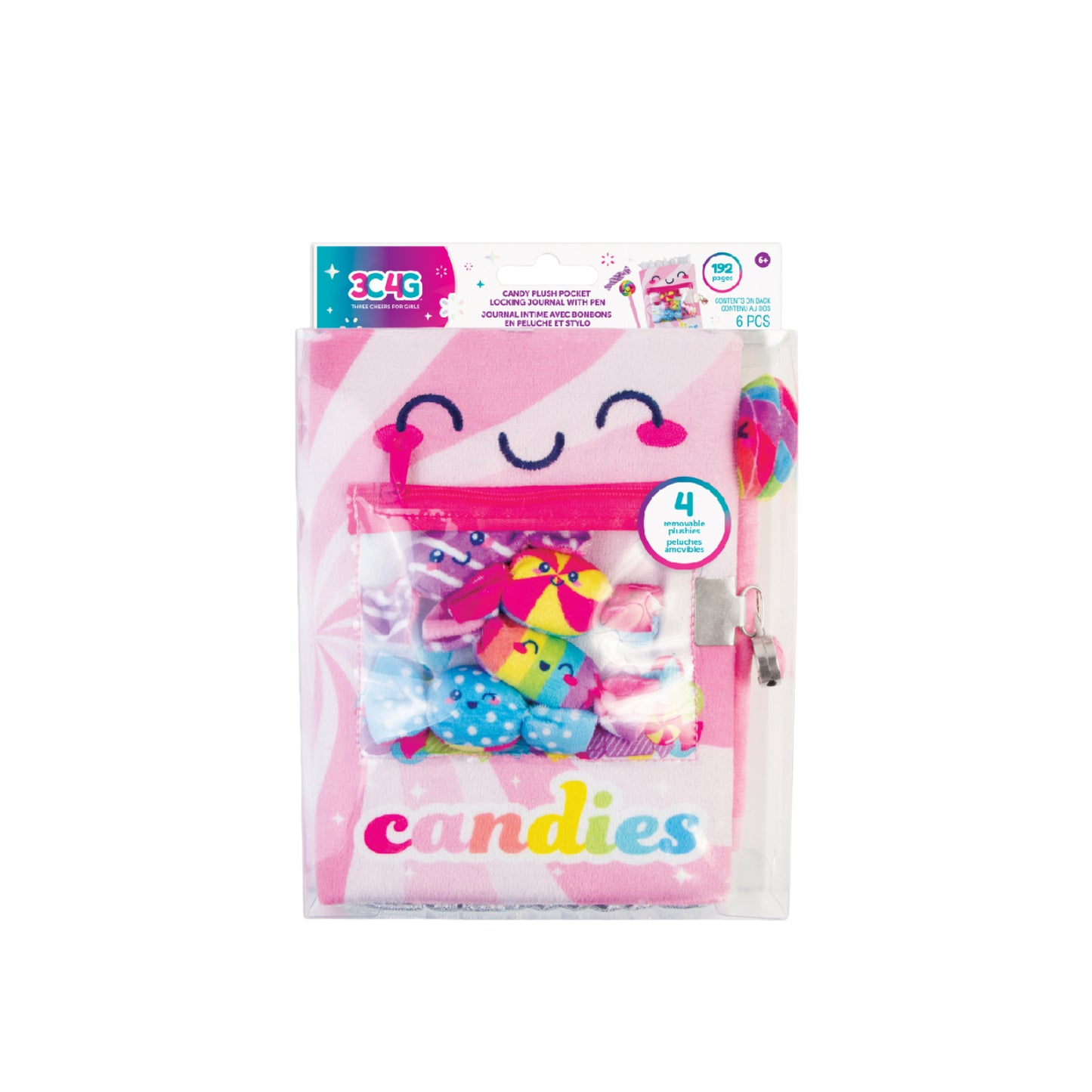 Bộ Sổ Khóa Và Bút Candy Plush Pocket 3C4G 12053