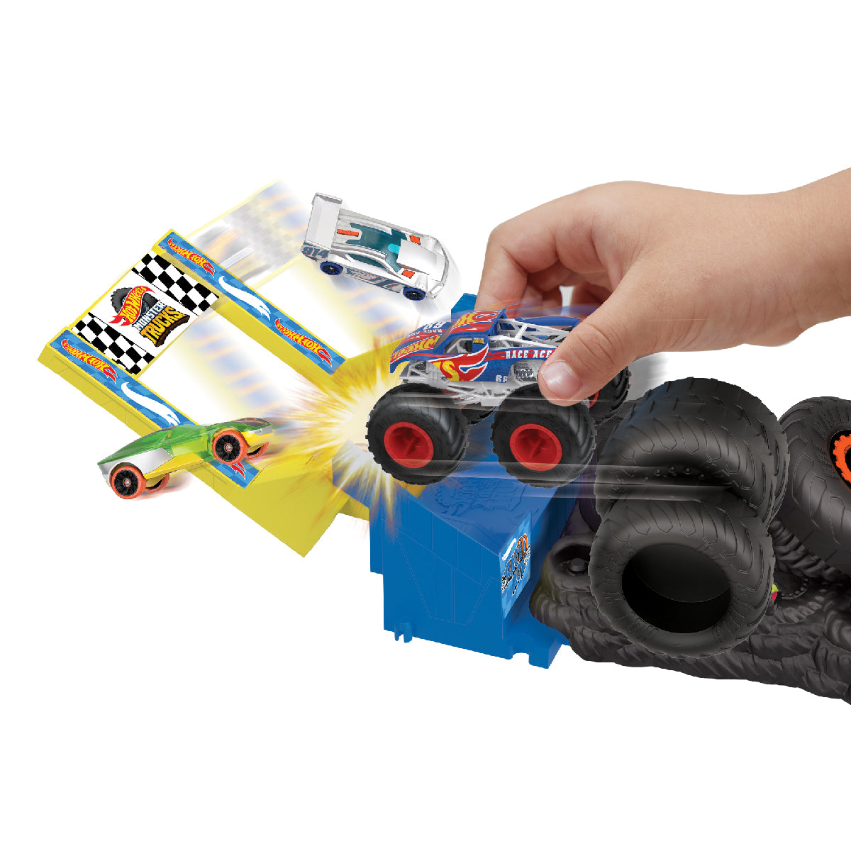 HW Monster Trucks Challenge Set HW Monster Trucks Challenge Set - The Amazing Race