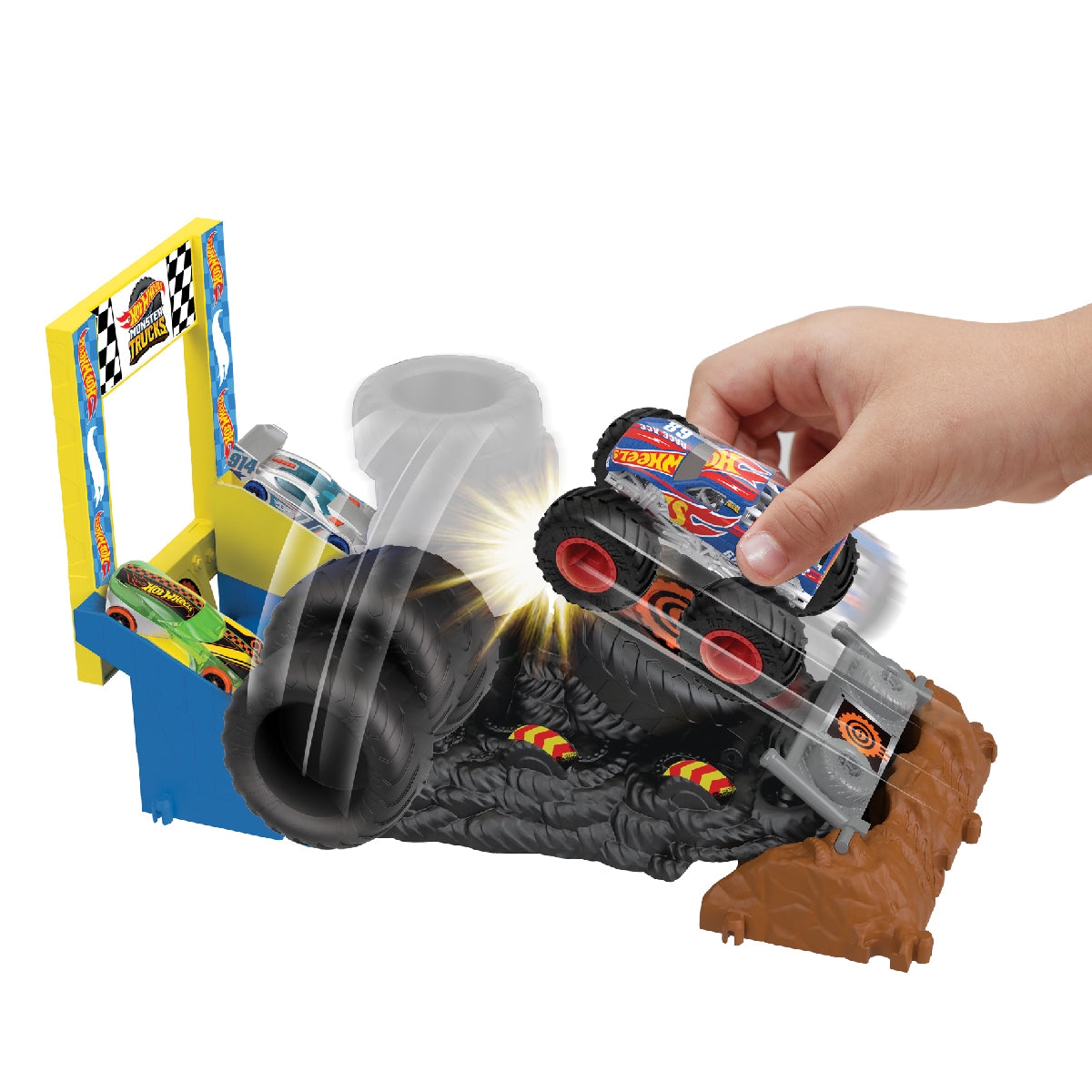 Bộ Thử Thách Monster Trucks - Cuộc Đua Kỳ Thú Hot Wheels HNB87