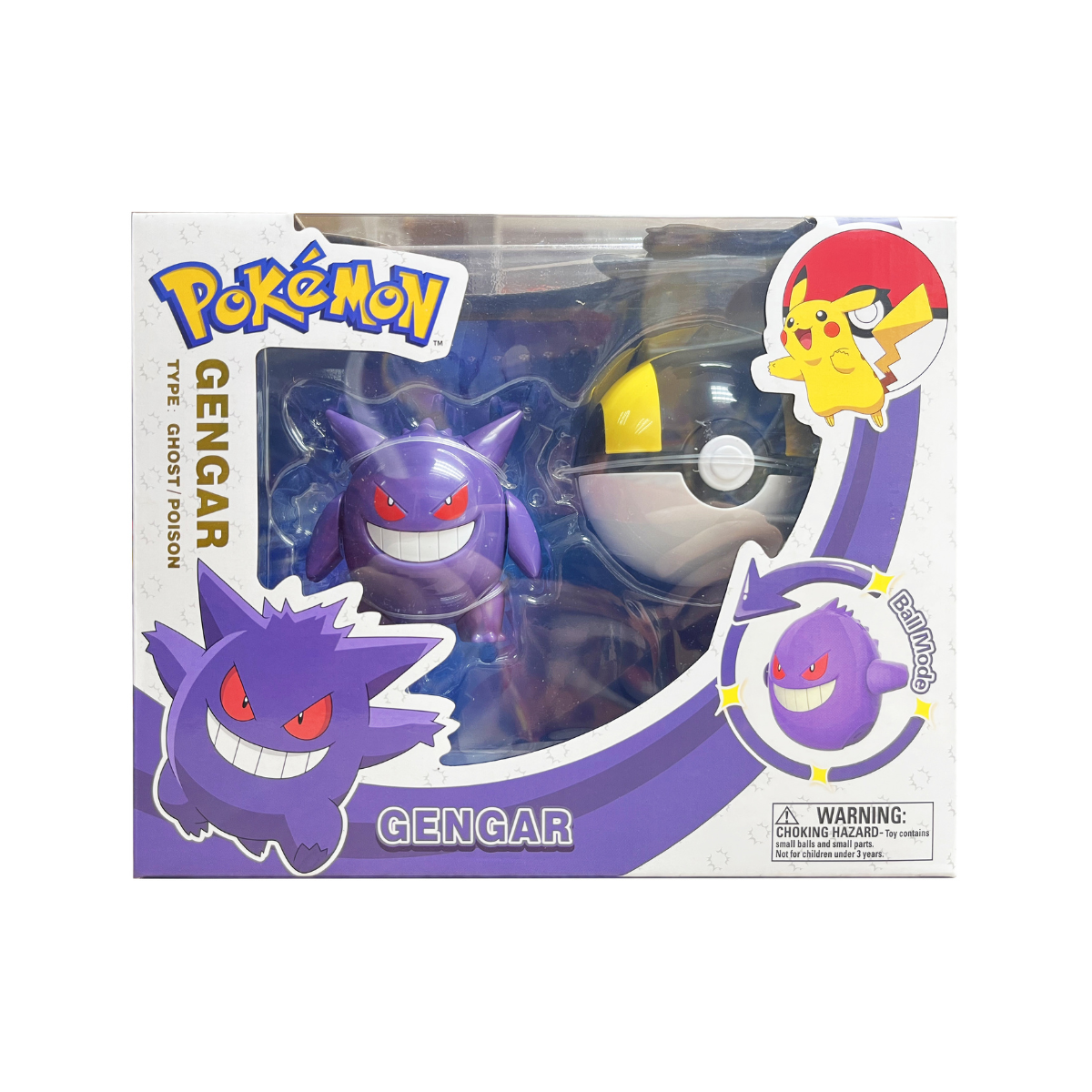 Bóng Pokemon Biến Hình: Gengar POKEMON TOYS ZC8948E