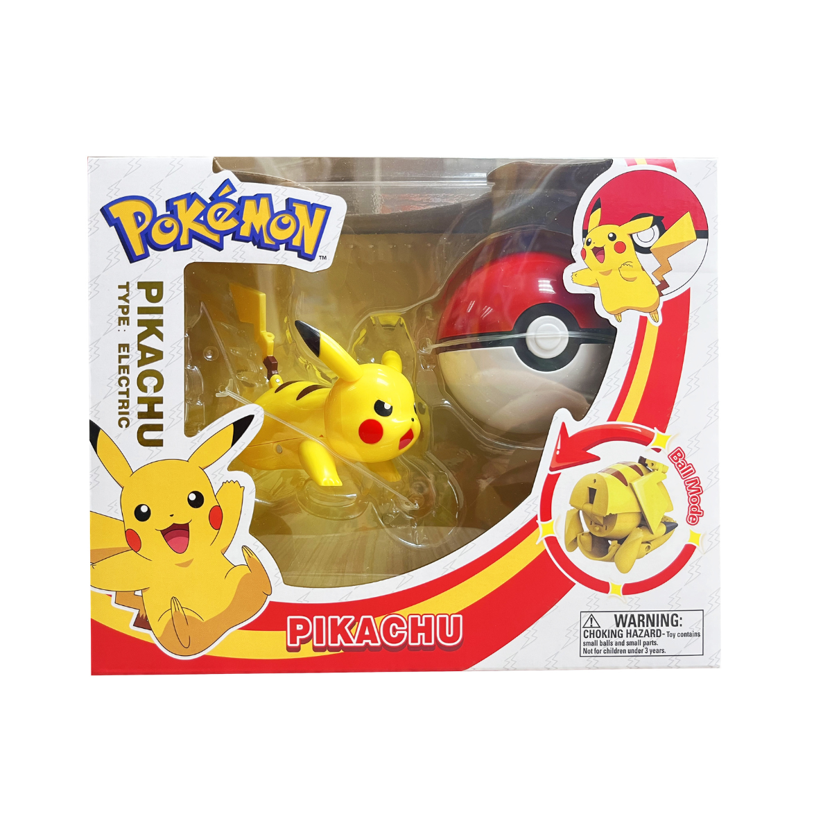 Bóng Pokemon Biến Hình: Pikachu Chiến Đấu POKEMON TOYS ZC8946E