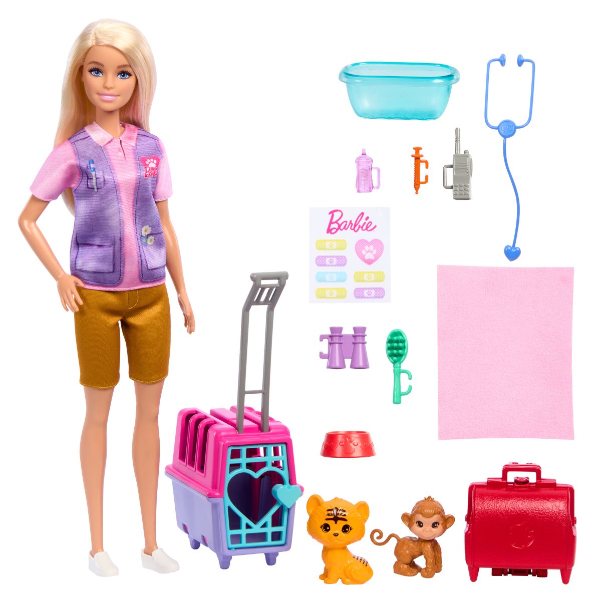 Búp Bê Barbie Và Trạm Cứu Hộ Động Vật BARBIE HRG50