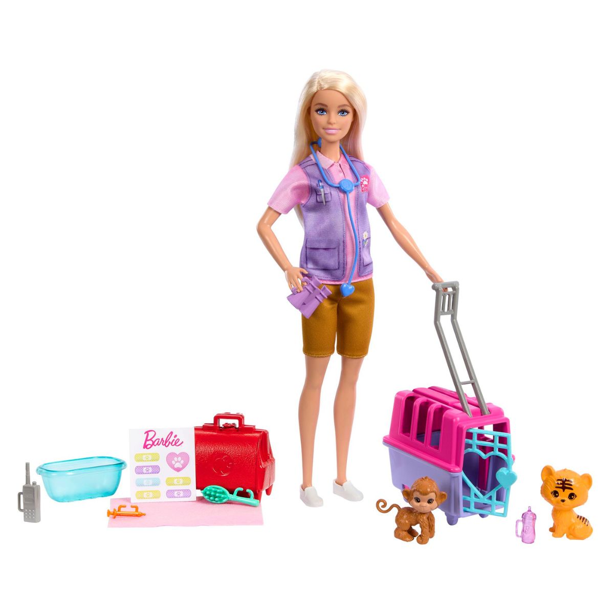 Búp Bê Barbie Và Trạm Cứu Hộ Động Vật BARBIE HRG50