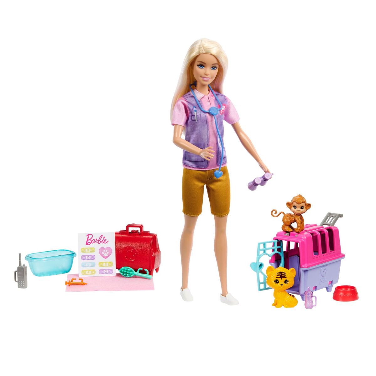 Búp Bê Barbie Và Trạm Cứu Hộ Động Vật BARBIE HRG50