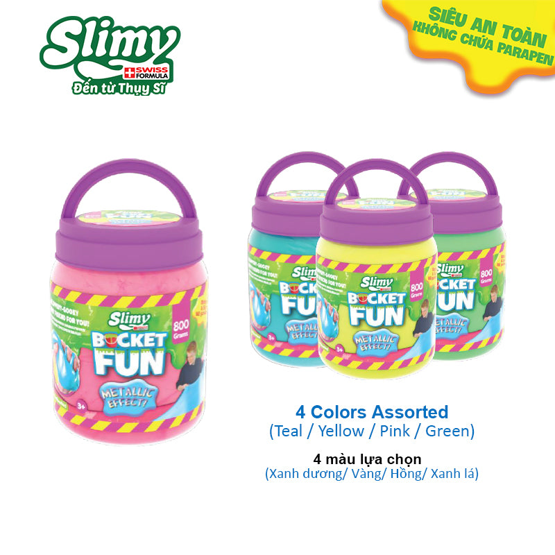 Hũ slime khổng lồ 800gr  Hồng SLIMY 32955