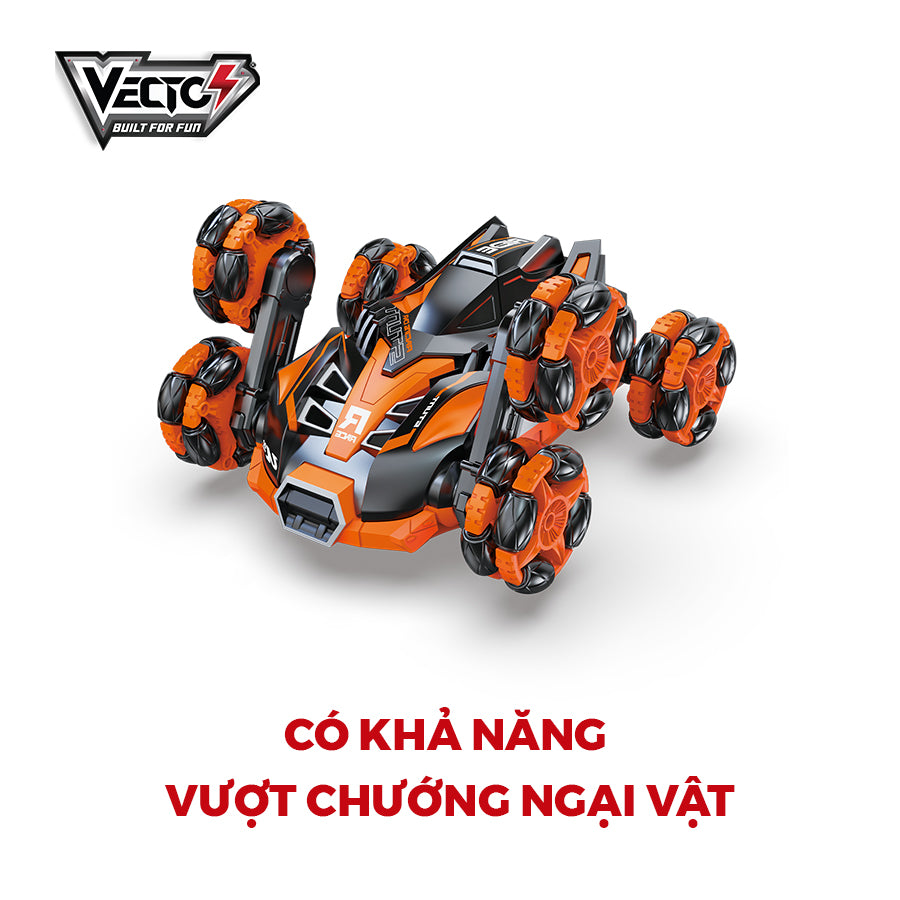 Đồ chơi siêu xe Nhện Tinh 6 bánh điều khiển từ xa (Cam) VECTO VT955