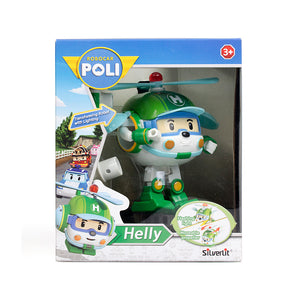 Robot biến hình máy bay cứu hộ Helly có chạy trớn & ánh sáng ROBOCAR POLI 83096