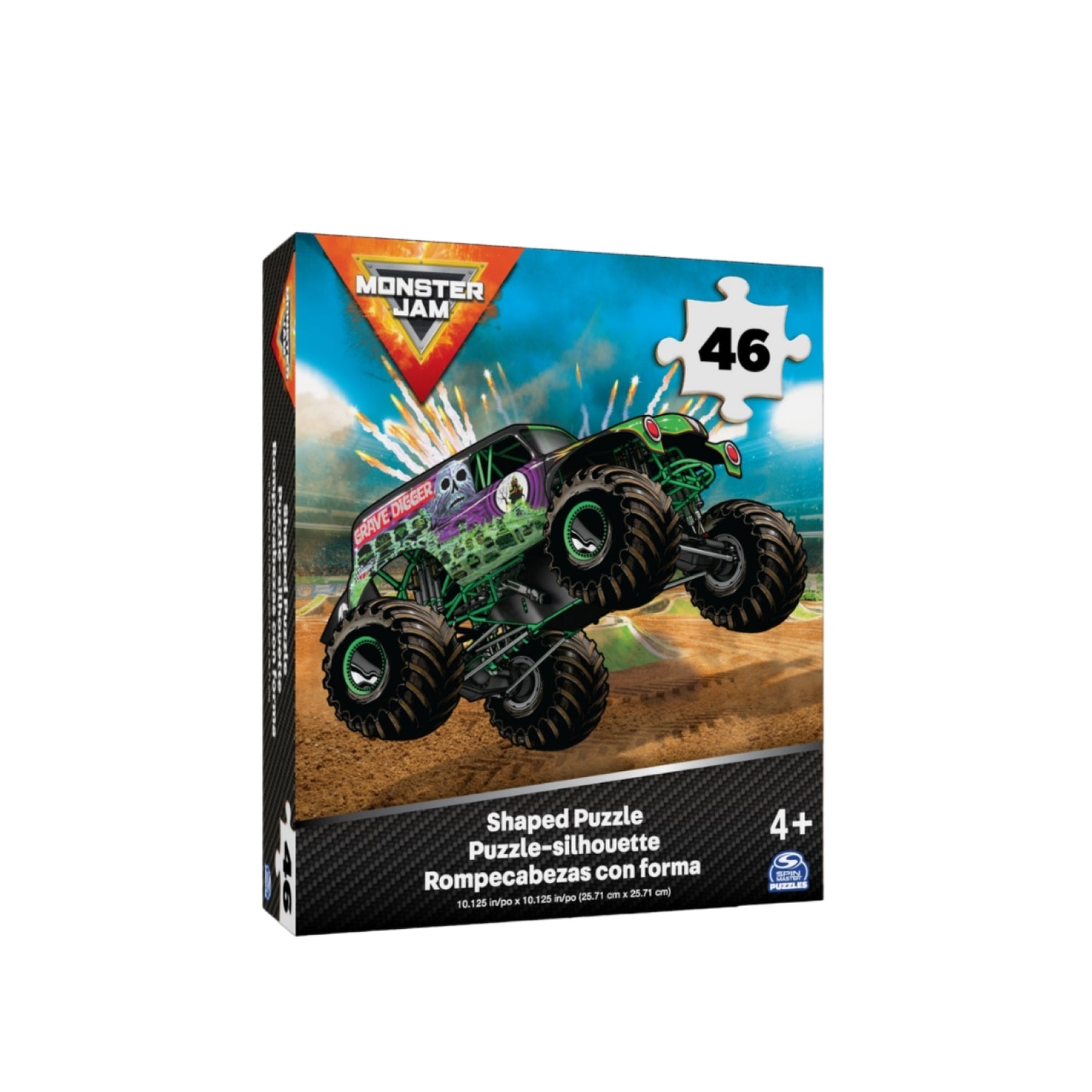 46-piece shape puzzle set - Monster Jam SPIN GAMES 20146872