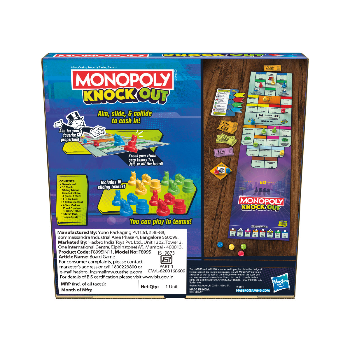 Bộ Đồ Chơi Cờ Tỷ Phú Knockout Monopoly F8995