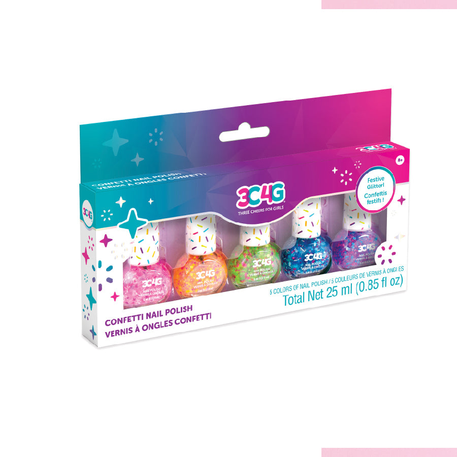 Combo of 5 confetti nail polish MAKE IT REAL 10012MIR