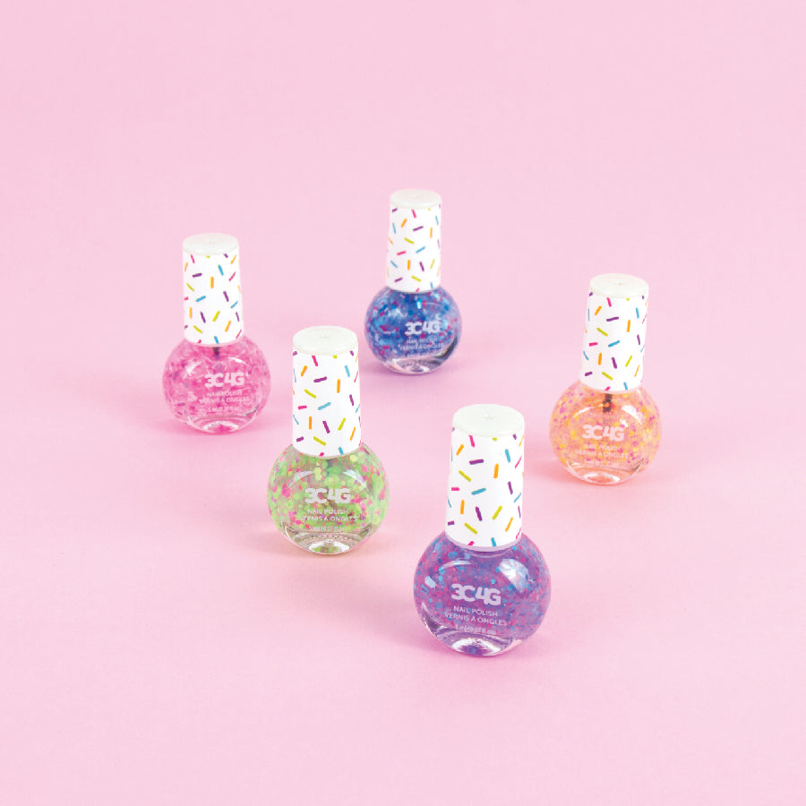 Combo of 5 confetti nail polish MAKE IT REAL 10012MIR