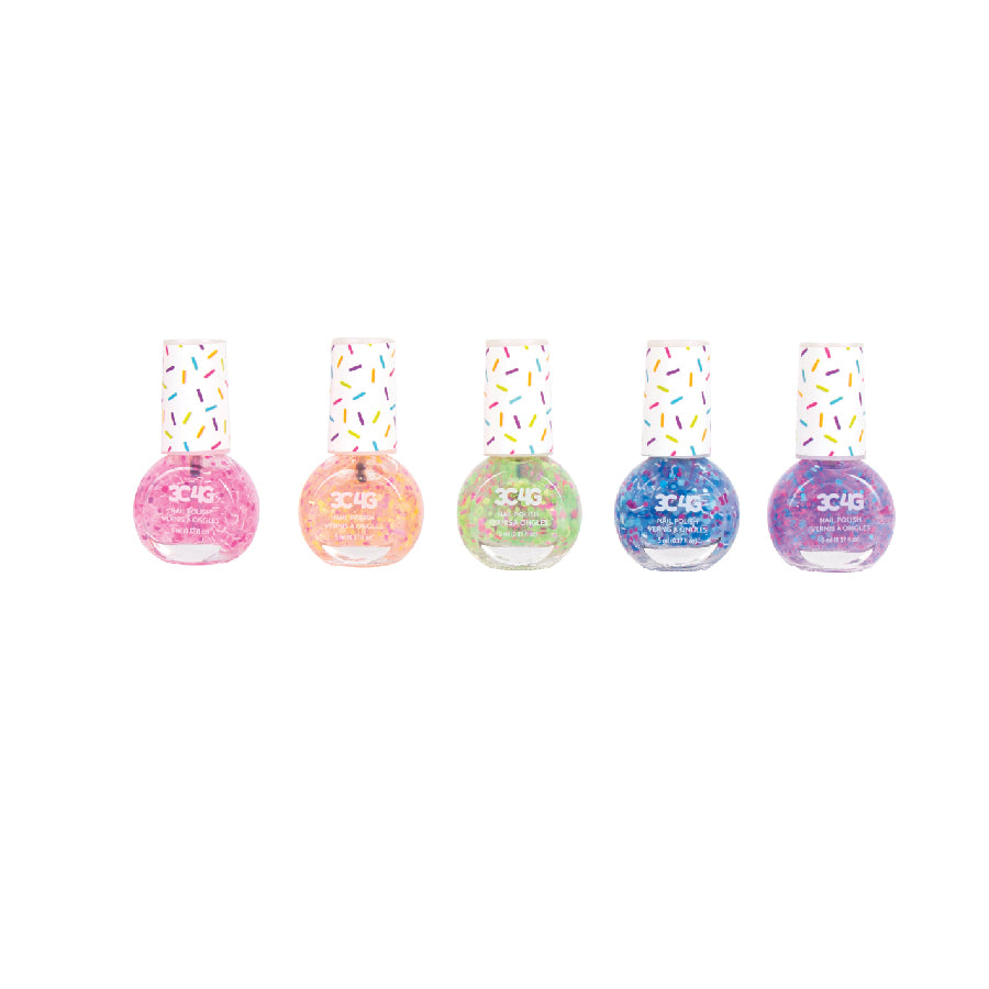 Combo of 5 confetti nail polish MAKE IT REAL 10012MIR