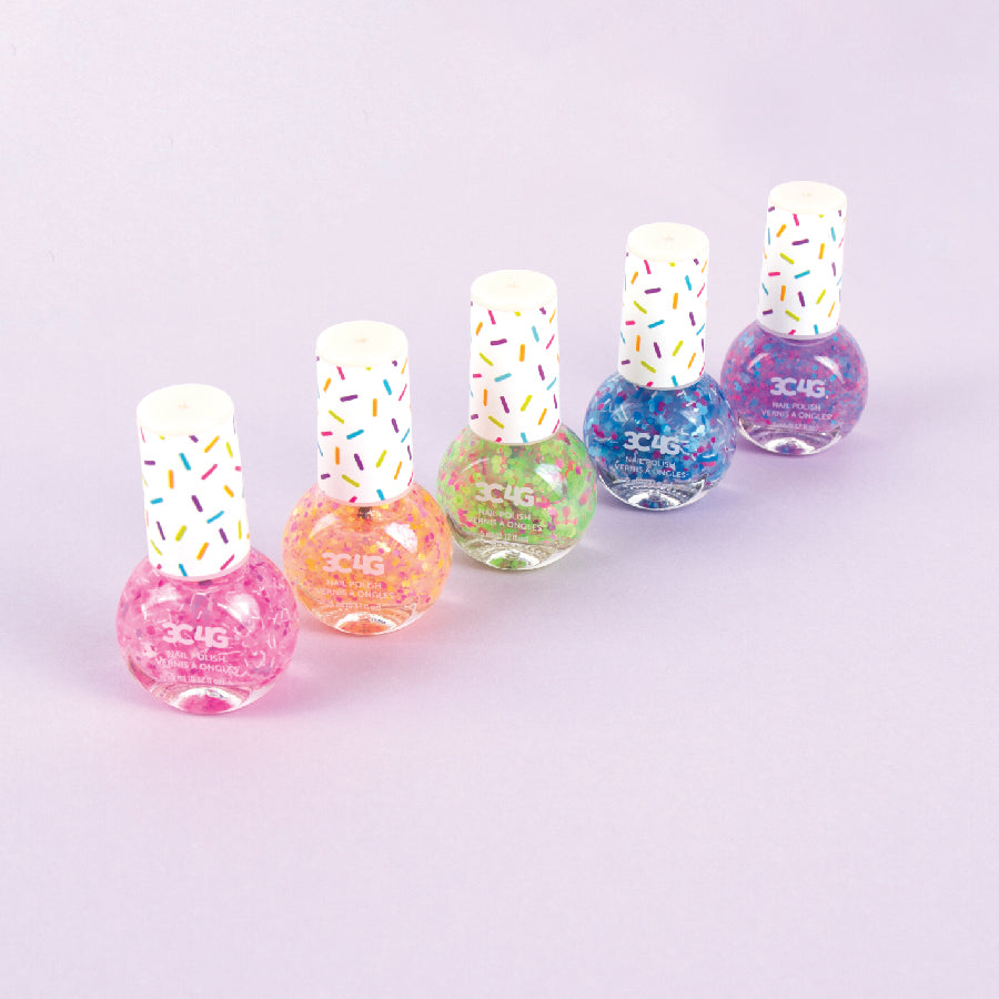 Combo of 5 confetti nail polish MAKE IT REAL 10012MIR