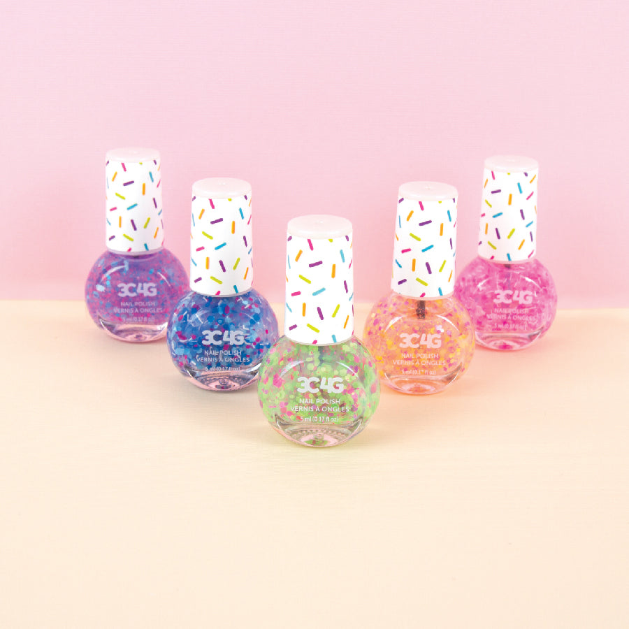 Combo of 5 confetti nail polish MAKE IT REAL 10012MIR