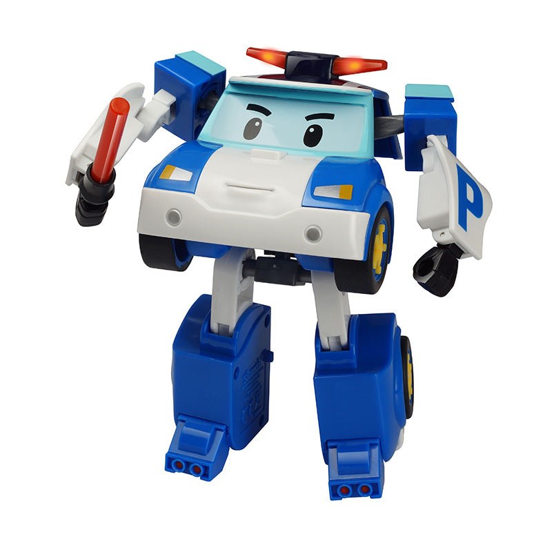 Robot biến hình xe cảnh sát Poli có chạy trớn & ánh sáng ROBOCAR POLI 83094