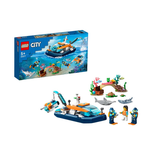 Đồ chơi lắp ráp Tàu lặn thám hiểm LEGO CITY 60377
