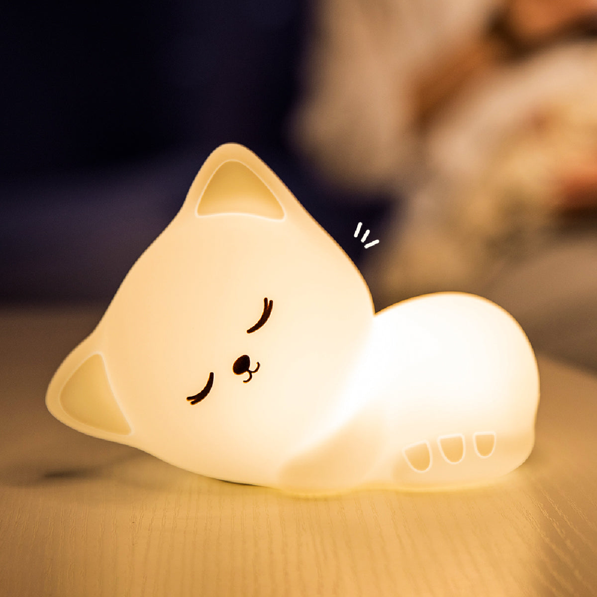 Sleeping Kitten Touch Light Toy