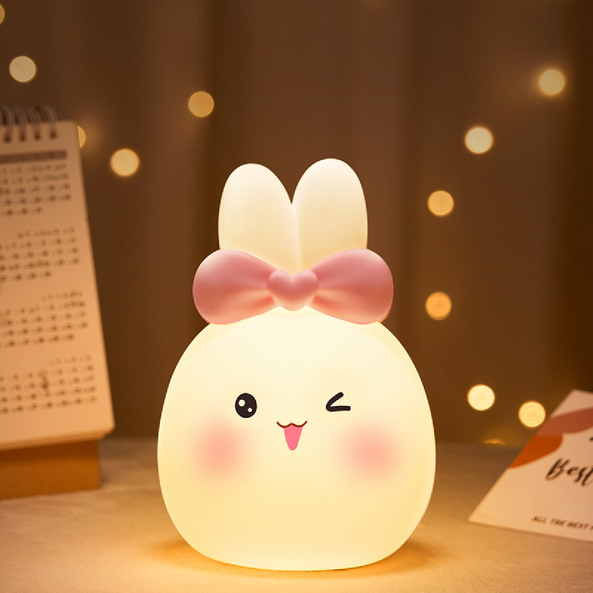 Pink Rabbit Touch Light Toy