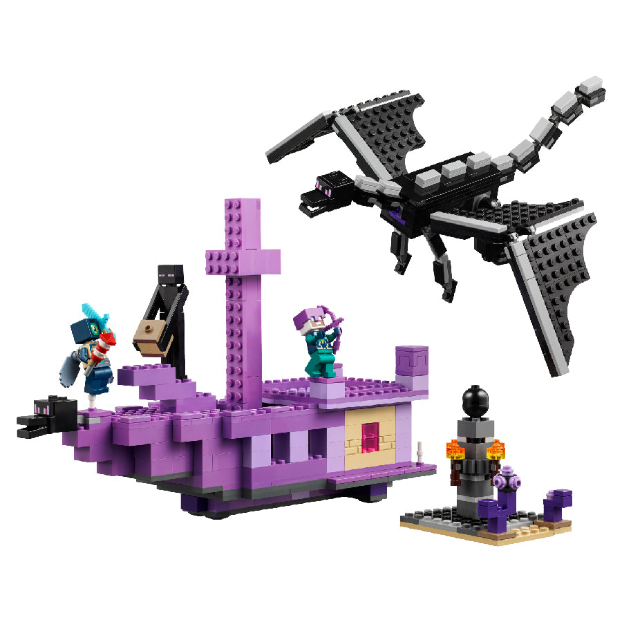 LEGO MINECRAFT 21264 Ender Dragon Encounter and End Ship Assembling Toy (657 parts)