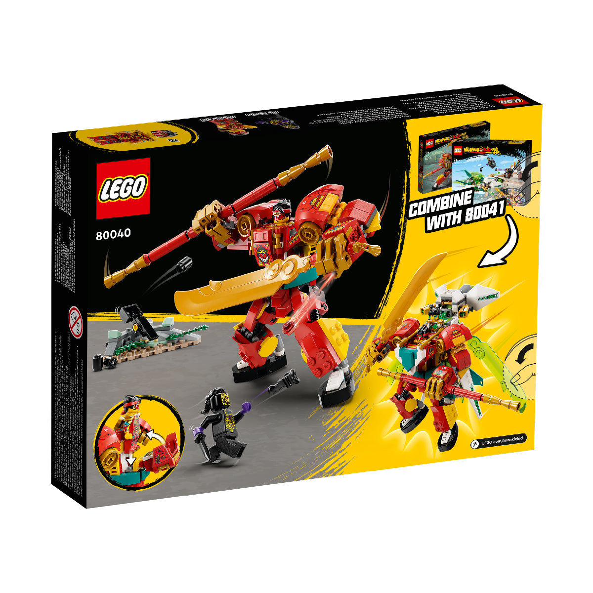 Đồ Chơi Lắp Ráp Chiến Giáp Kết Hợp LEGO MONKIE KID 80040 (277 chi tiết)