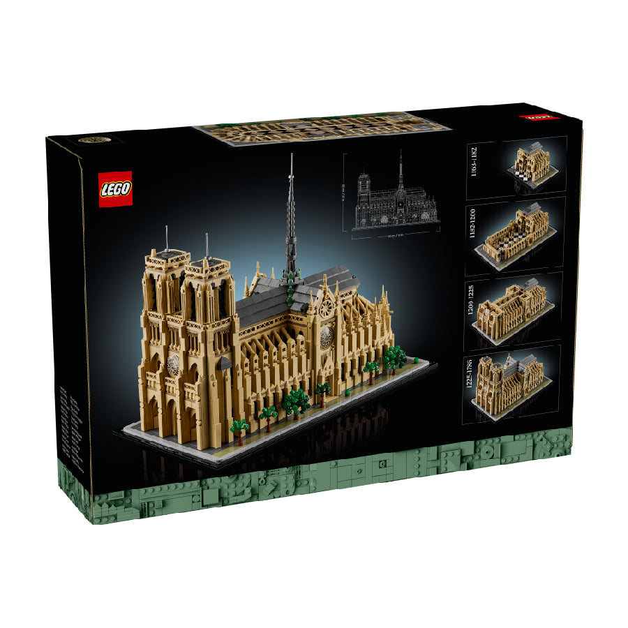 LEGOARCHITECTURE 21061 Notre Dame Cathedral Assembly Toy (4383 parts)