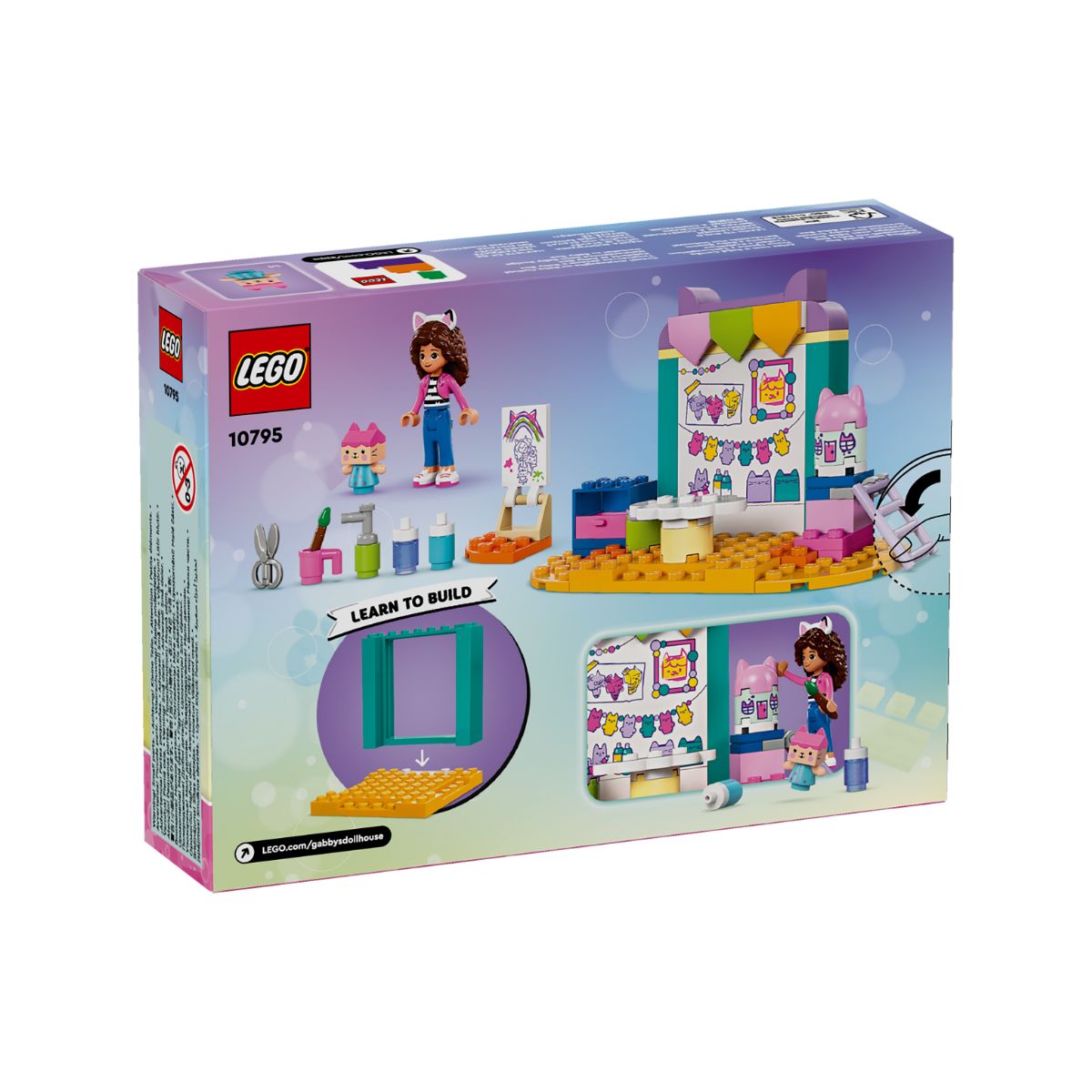 Đồ Chơi Lắp Ráp Phòng Thủ Công của Gabby LEGO GABBY DOLLHOUSE 10795 (60 chi tiết)