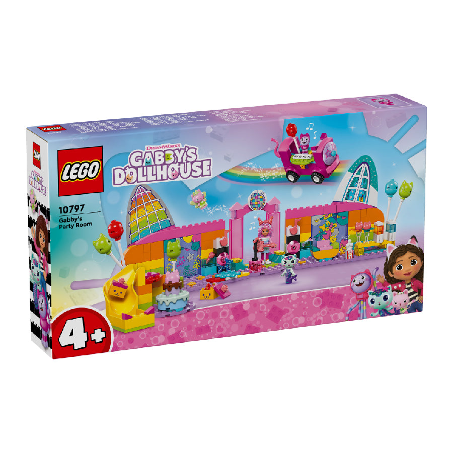 Đồ Chơi Lắp Ráp Phòng Tiệc Sắc Màu Của Gabby LEGO GABBY DOLLHOUSE 10797 (252 Chi Tiết)