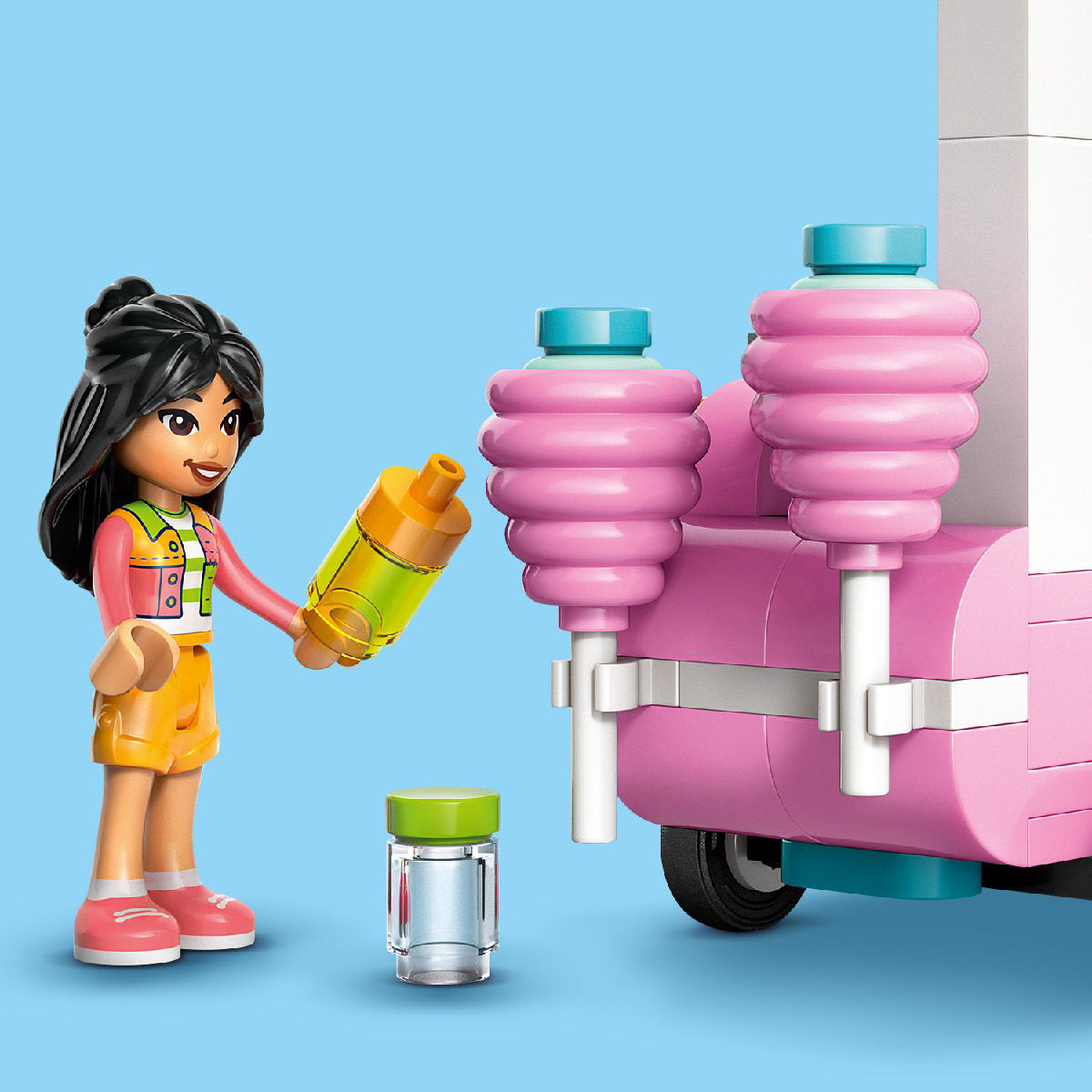 Đồ Chơi Lắp Ráp Quầy Kẹo Bông Gòn Di Động Và Xe Scooter LEGO FRIENDS 42643