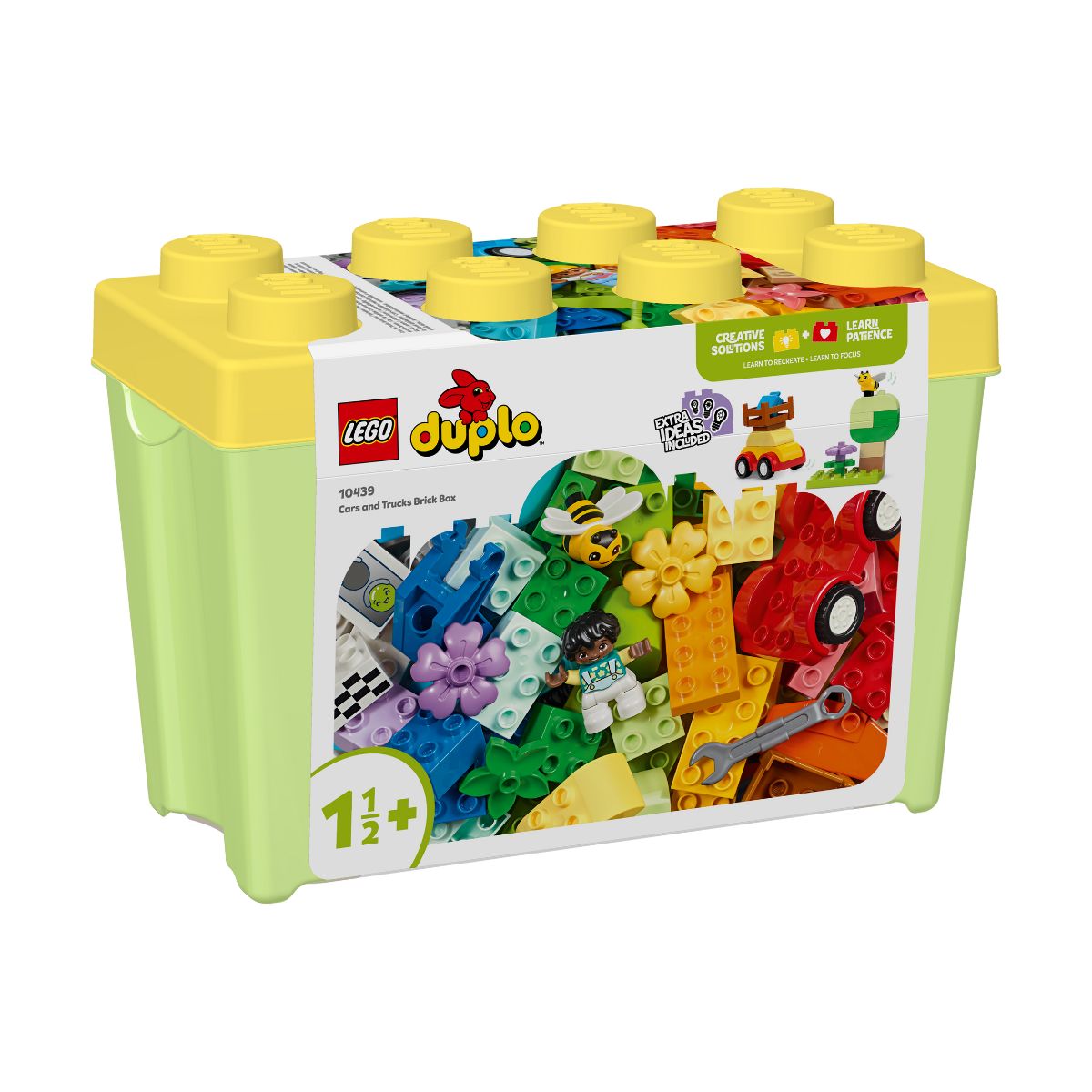 Đồ Chơi Lắp Ráp Thùng Gạch Sáng Tạo: Xe Hơi Và Xe Tải LEGO DUPLO 10439 (80 chi tiết)