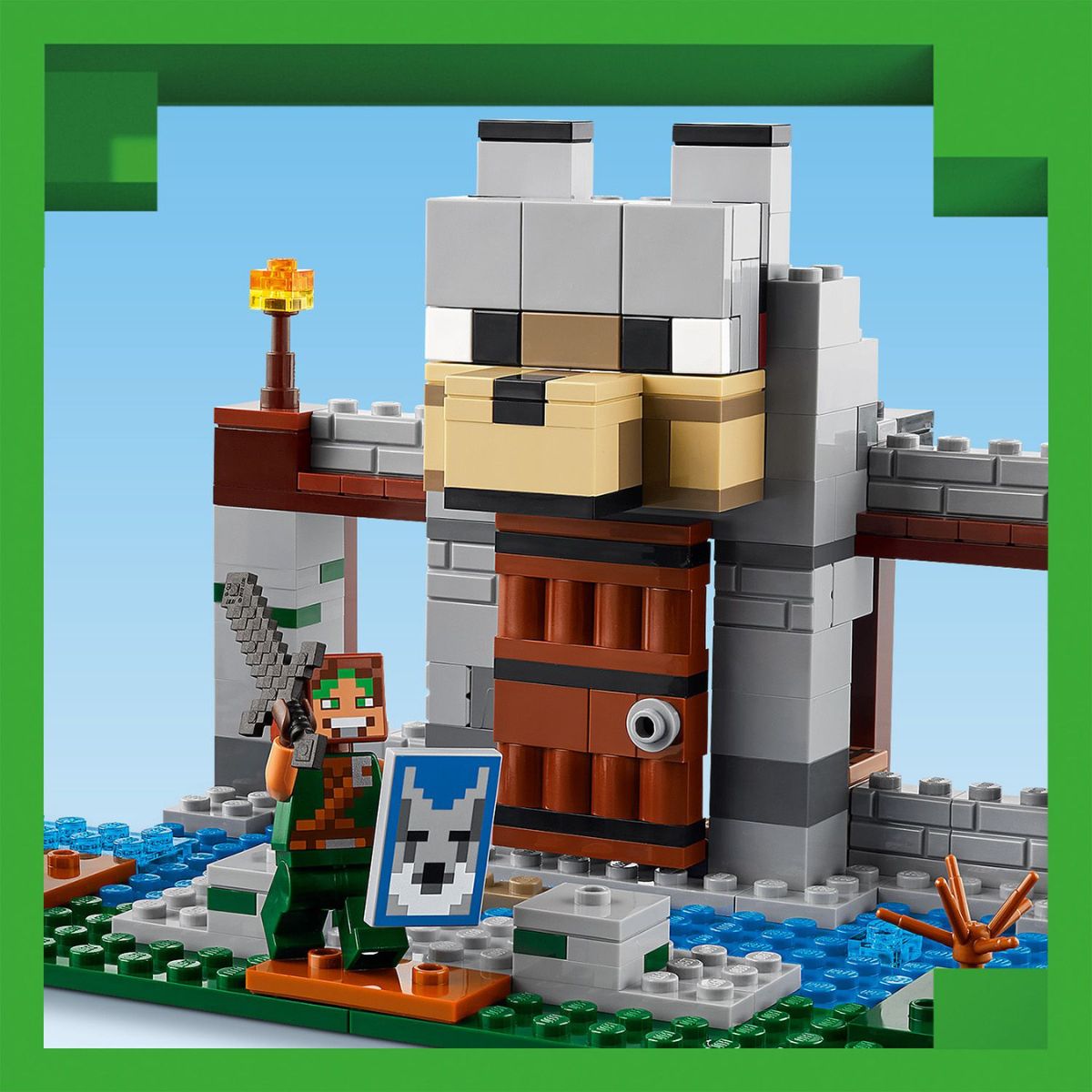 Đồ Chơi Lắp Ráp Tòa Thành Sói LEGO MINECRAFT 21261