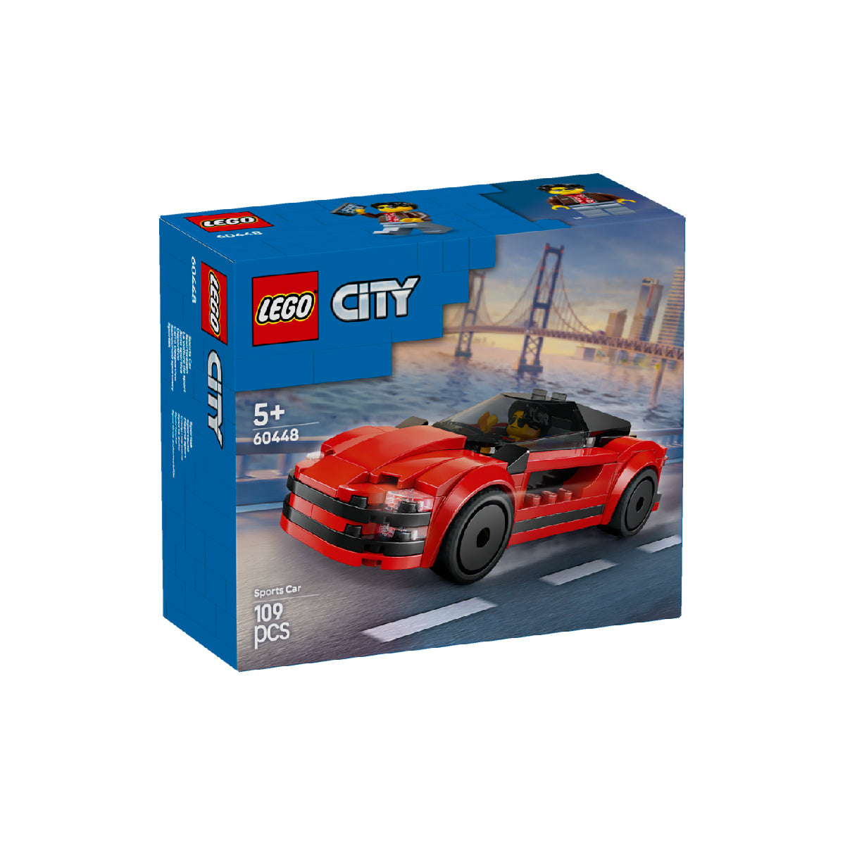 Đồ Chơi Lắp Ráp Xe Thể Thao Màu Đỏ LEGO CITY 60448