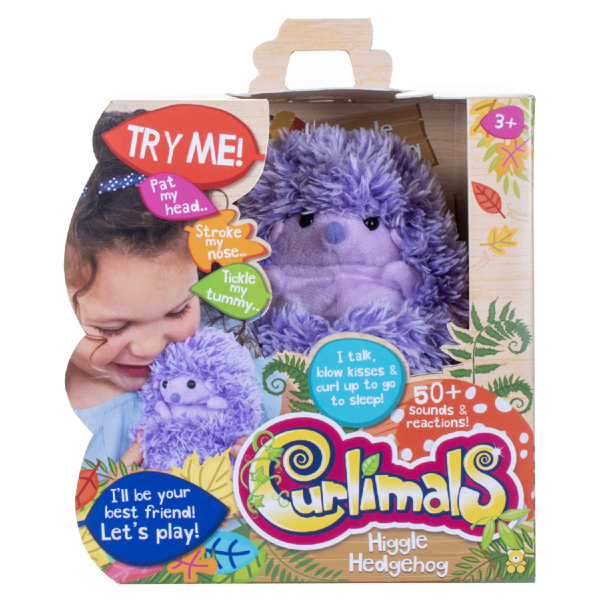 Playful Hedgehog Curlimals Toys