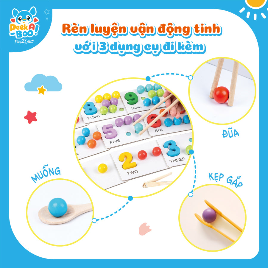 Đồ Chơi Phân Loại Màu Sắc Rèn Luyện Tư Duy Cho Bé Peek A Boo PAB050