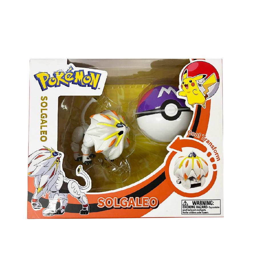 Children's Toys Pokemon Ball Transformation: Legendary Lion Solgaleo POKEMON TOYS ZC8912E